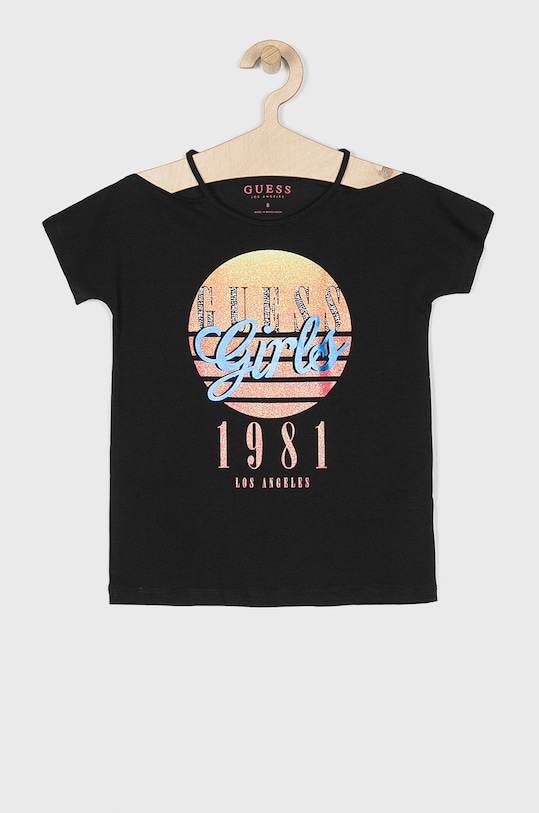 Guess Jeans - Top copii 118-175 cm print negru J92I14.K82J0