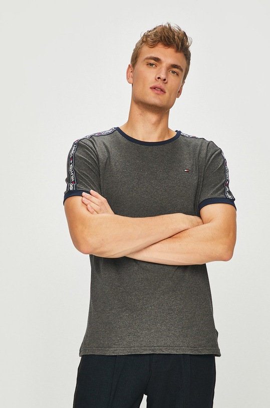 Tommy Hilfiger - Μπλουζάκι βαμβάκι γκρί UM0UM00562