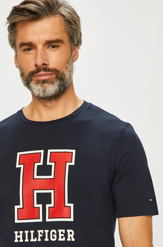 Tommy Hilfiger - Pánske tričko tmavomodrá MW0MW09528