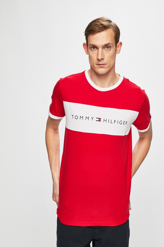 Tommy Hilfiger - Μπλουζάκι στάμπα κόκκινο UM0UM01170