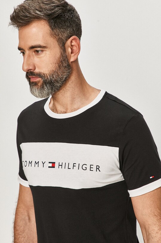 Tommy Hilfiger - T-shirt UM0UM01170 wzorzyste czarny UM0UM01170