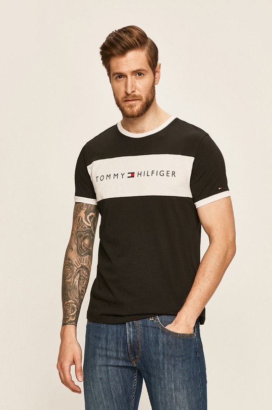 Tommy Hilfiger - Μπλουζάκι στάμπα μαύρο UM0UM01170