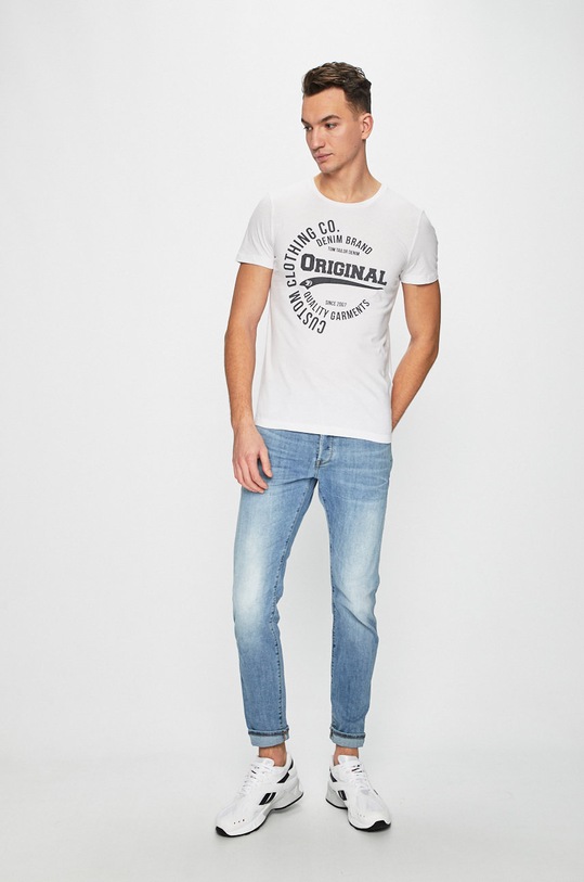 Tom Tailor Denim - Pánske tričko 1008171 biela AA00