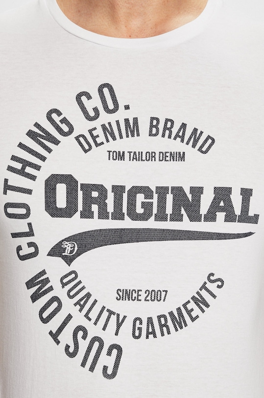 Tom Tailor Denim - Pánske tričko 1008171 biela