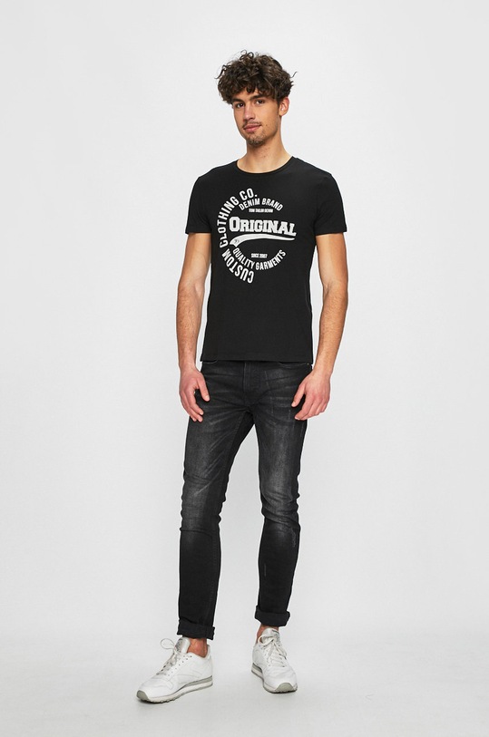 Tom Tailor Denim - Pánske tričko 1008171 čierna AA00