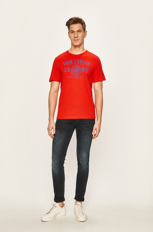 Tom Tailor Denim - T-shirt 1008637 czerwony AA00