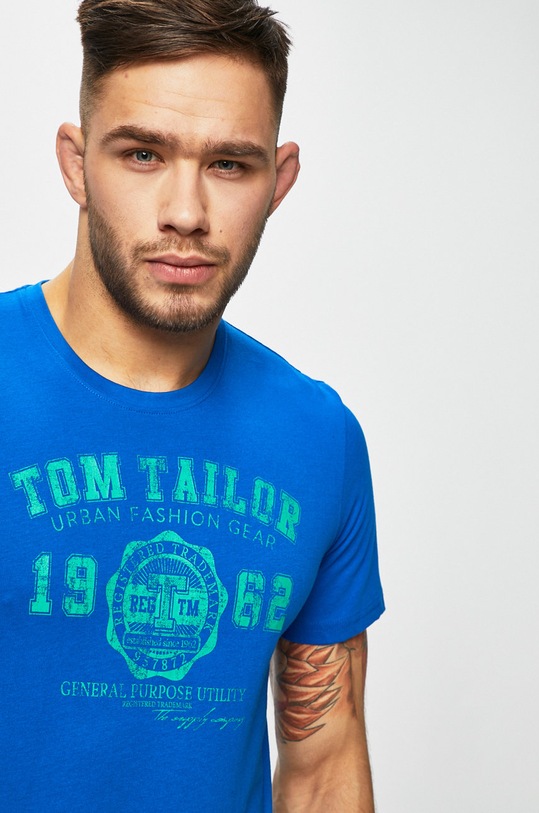Tom Tailor Denim - Pánske tričko modrá 1008637