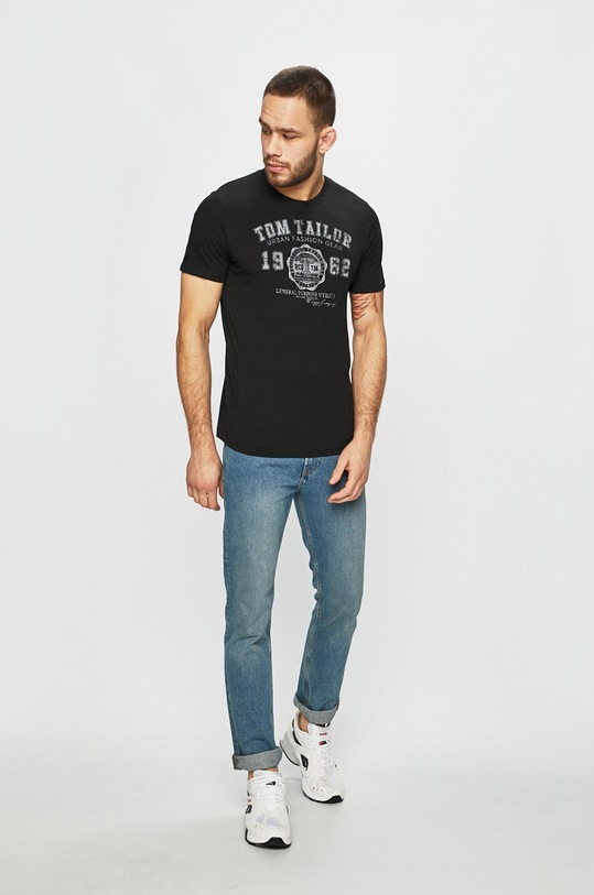 Tom Tailor Denim - Pánske tričko 1008637 čierna AA00