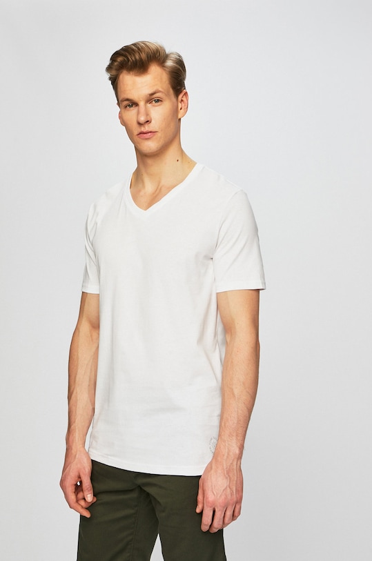 Tom Tailor Denim - Póló (2 darab) pamut fehér 1008639