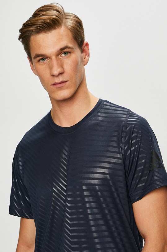 adidas Performance - T-shirt DU1454 csíkos sötétkék DU1454
