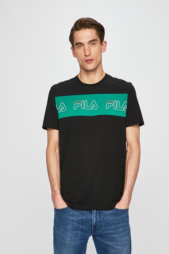 Fila - T-shirt regular czarny 687129