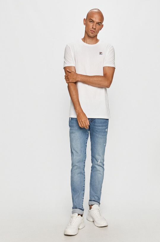Fila - Pánske tričko 682393 biela AW20