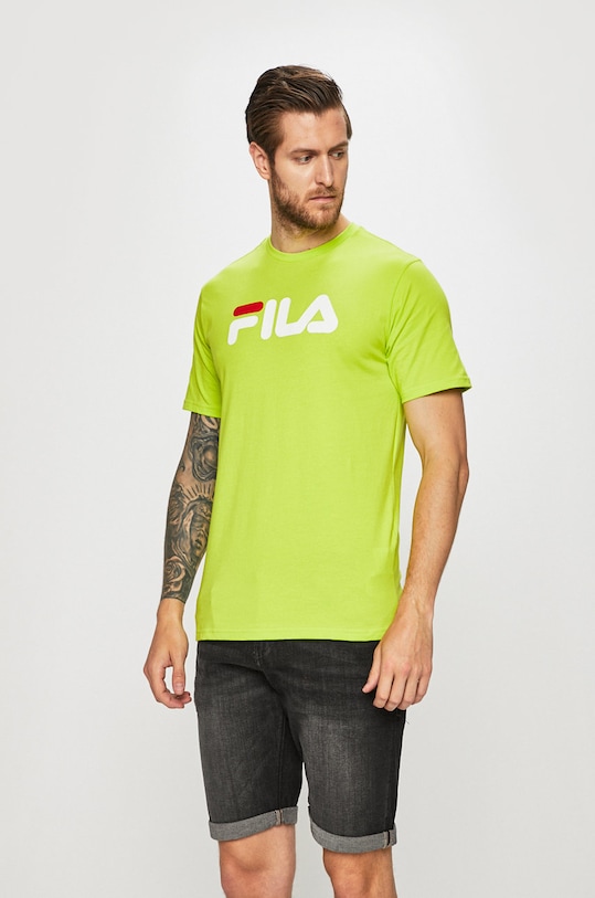 Fila - T-shirt nadruk zielony 681093