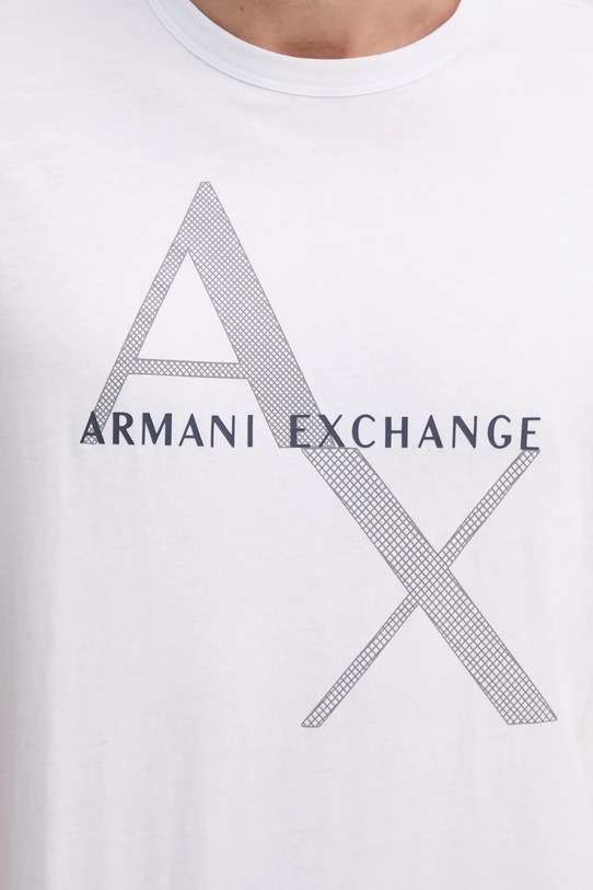 Armani Exchange - Pánske tričko 8NZT76.Z8H4Z biela