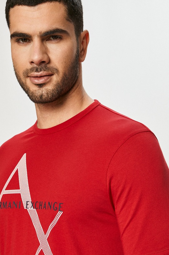 Armani Exchange - Tričko červená 8NZT76.Z8H4Z