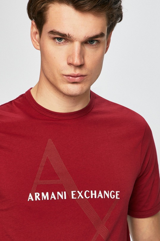 Armani Exchange - Pánske tričko bavlna červená 8NZT76.Z8H4Z