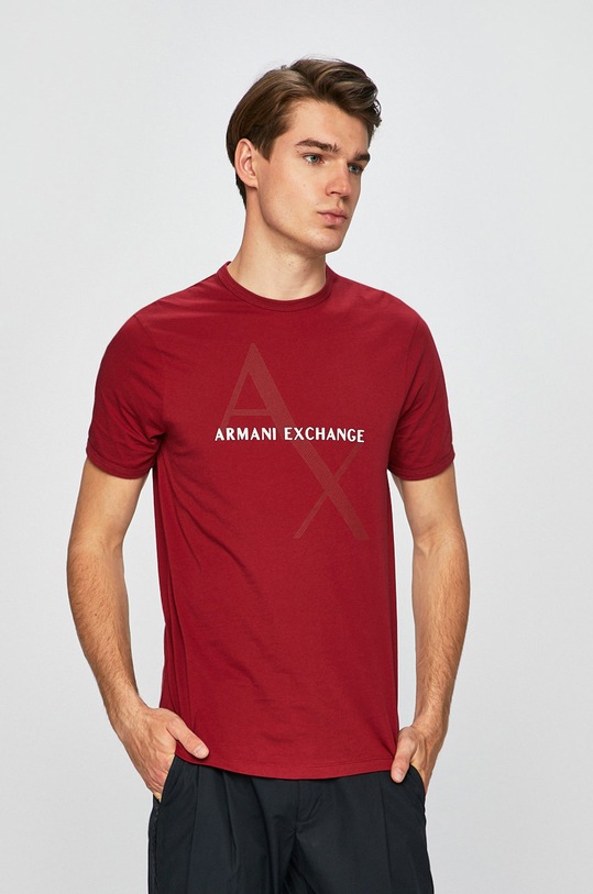 Armani Exchange - Pánske tričko červená 8NZT76.Z8H4Z