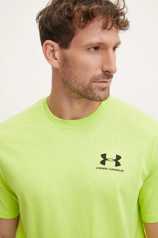 Tričko Under Armour SPORTSTYLE LEFT CHEST zelená 1326799.