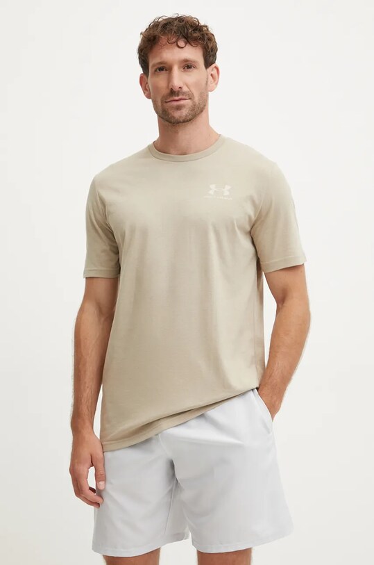 Тениска Under Armour SPORTSTYLE LEFT CHEST бежов 1326799.