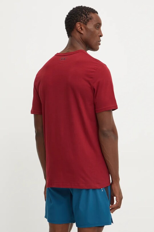 Odzież Under Armour t-shirt SPORTSTYLE LEFT CHEST 1326799. bordowy