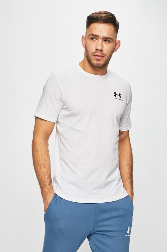 Under Armour tricou SPORTSTYLE LEFT CHEST uni alb 1326799.