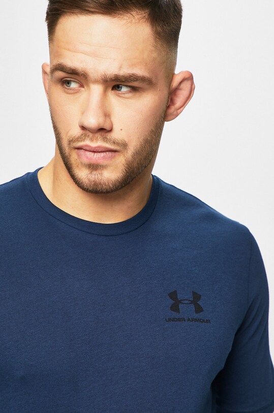 Under Armour tricou SPORTSTYLE LEFT CHEST bleumarin 1326799.