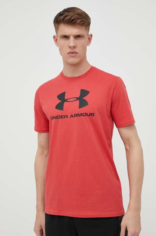 Under Armour t-shirt bordowy 1329590
