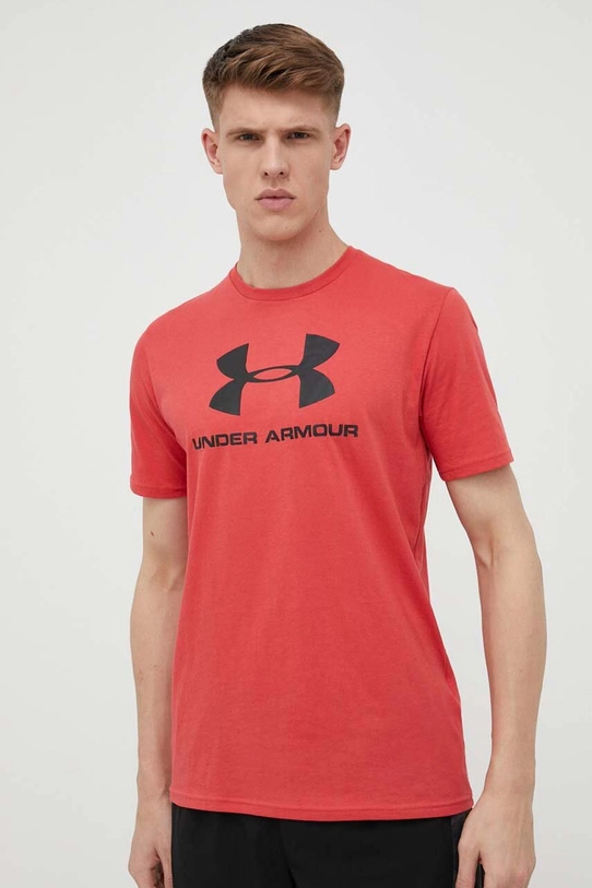 Under Armour t-shirt bordowy 1329590