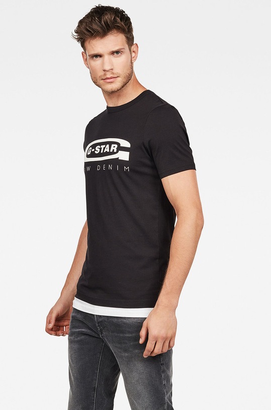 G-Star - T-shirt D15104.336.6484 D15104.336.6484 czarny SS19