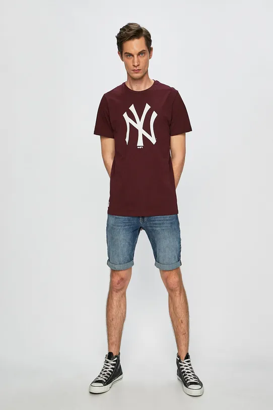 New Era tricou 11863695 burgundia SS19