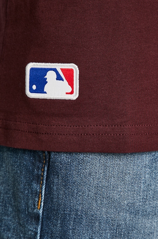 New Era - Pánske tričko 11863695 burgundské