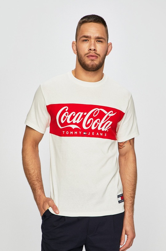 Tommy Jeans - Póló x Coca Cola fehér DM0DM06692