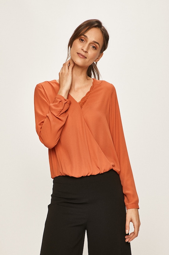 Vero Moda - Halenka dlouhý oranžová 10226394