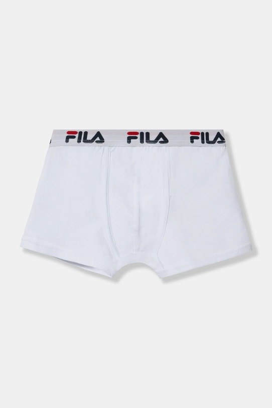 Fila - Bokserki dziecięce 125-157 cm bokserki dopasowane biały FU1000
