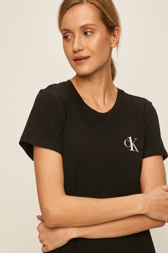 Calvin Klein Underwear cămașă de pijama 000QS6358E negru AA00