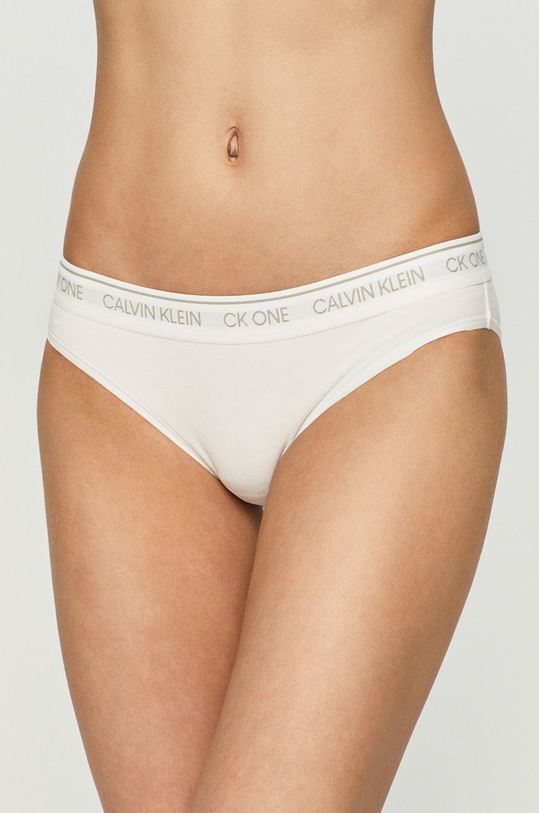 Calvin Klein Underwear - Figi CK One dzianina biały 000QF5735E