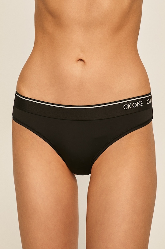 Calvin Klein Underwear tanga tanga negru 000QF5743E