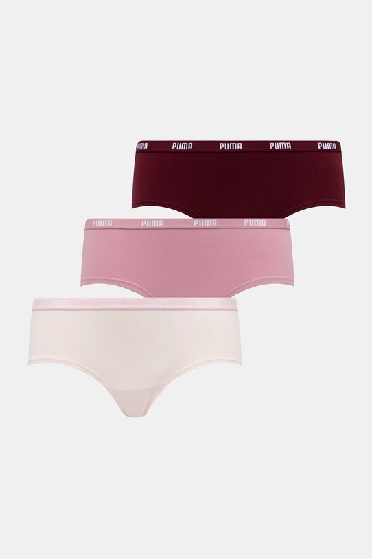 Puma figi 3-pack różowy 907592