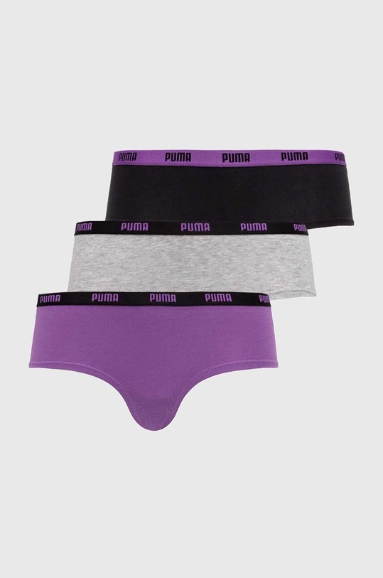 Puma figi 3-pack dzianina fioletowy 907592