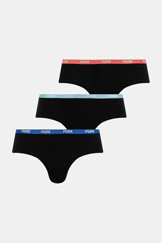 Puma chiloți 3-pack figi negru 907592