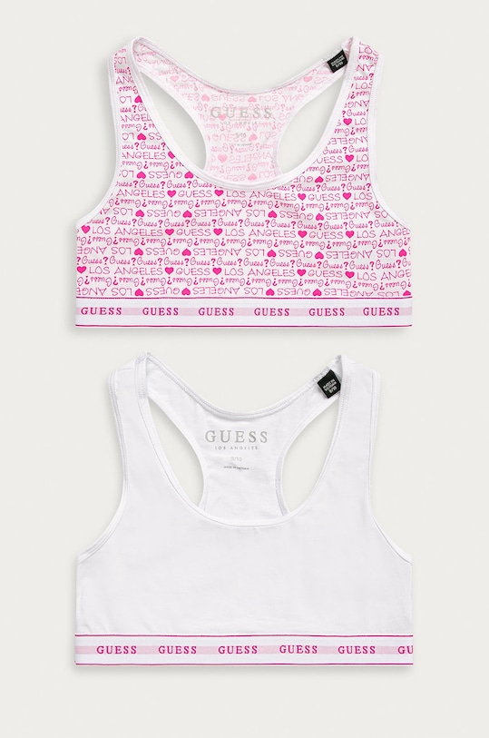 Guess Jeans - Detská podprsenka (2-pak) mäkké ružová J93G01.JR017