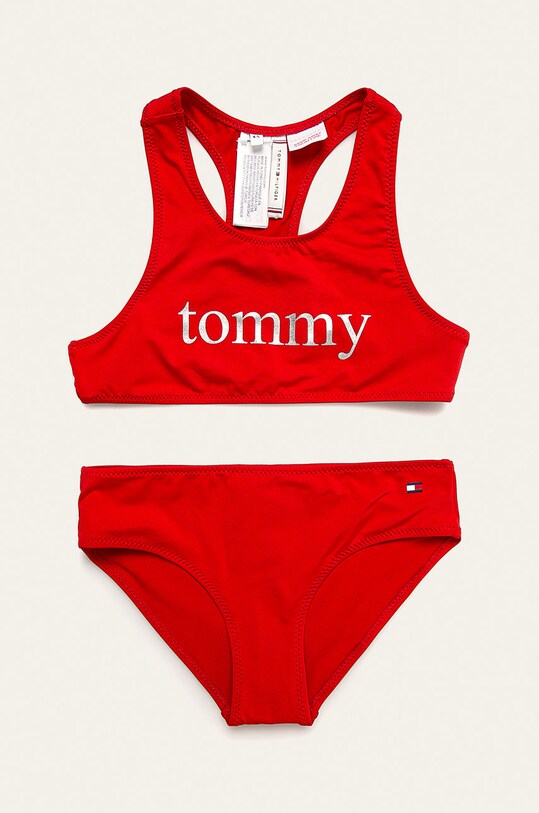 Tommy Hilfiger - Costum de baie copii 104-164 cm moale rosu UG0UG00308