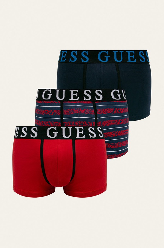 Guess Jeans - Boxerky (3-pack) přiléhavé boxerky červená U01G07.JR003