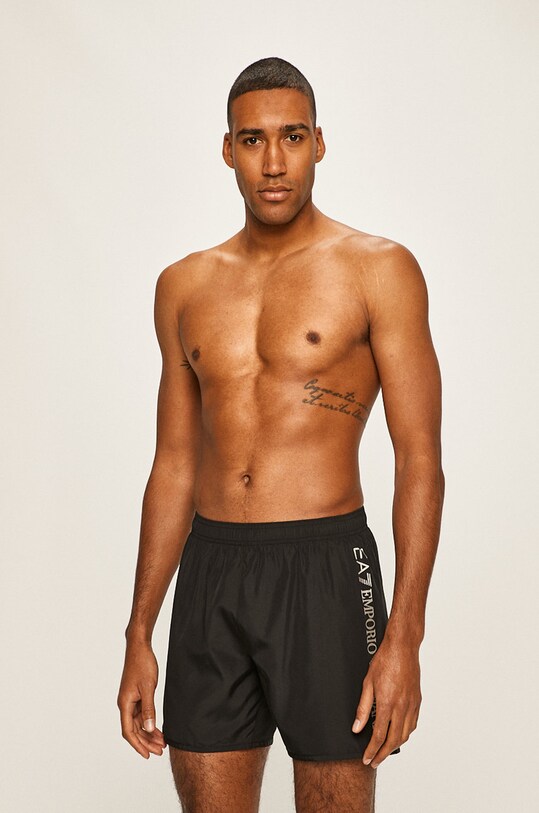 EA7 Emporio Armani Pantaloni scurți de baie negru 902035.CC720