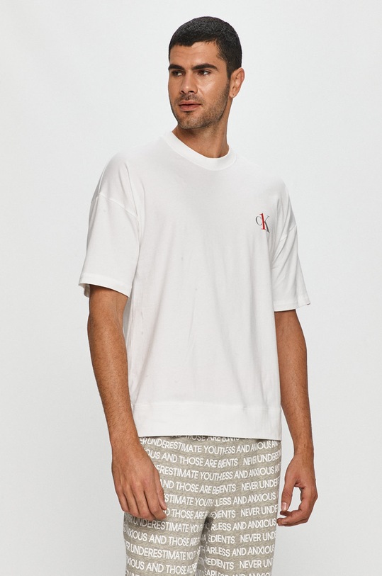 Calvin Klein Underwear - Pijama 000NM1787E alb SS20