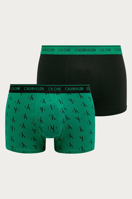Calvin Klein Underwear - Боксерки CK one (2-бройки) трикотаж зелен 000NB2385A