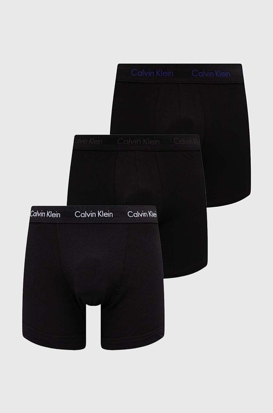 Calvin Klein Underwear bokserki 3-pack wzorzyste czarny 000NB1770A
