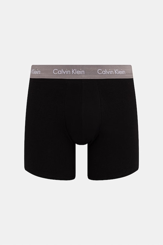 Calvin Klein Underwear boxerky pánské bavlněné s elastanem 3-pack 000NB1770A černá AA00