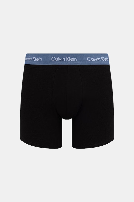 Calvin Klein Underwear boxerky pánské bavlněné s elastanem 3-pack černá 000NB1770A