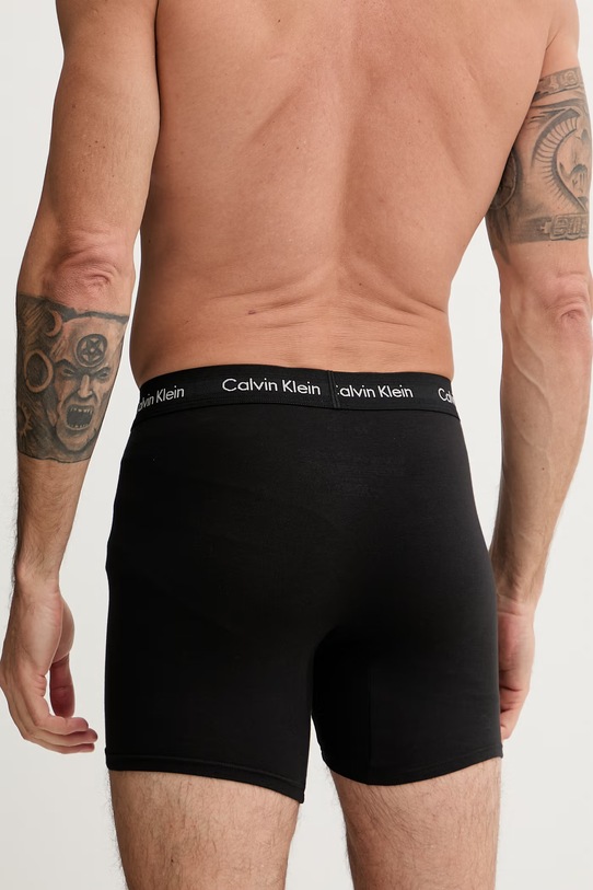 Calvin Klein Underwear bokserki męskie bawełniane z elastanem 3-pack 000NB1770A